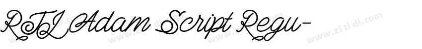 RTL Adam Script Regu字体转换